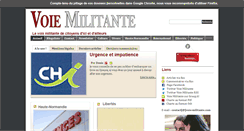 Desktop Screenshot of m.voie-militante.com