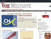 Tablet Screenshot of m.voie-militante.com
